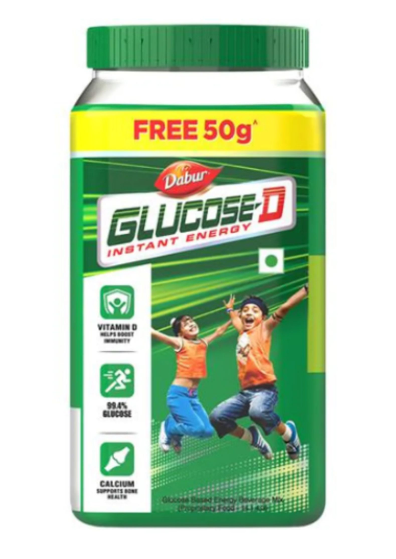 Dabur Glucose-D ,  450g Jar+ 50g Free